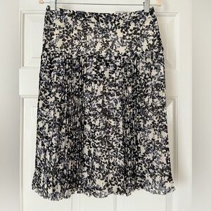 Ann Taylor Pleated Silk Skirt, size 4